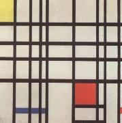 Piet Mondrian Composition with red,yellow and blue oil on canvas
